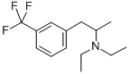 N,N-Diethyl-alpha-methyl-m-trifluoromethylphenethylamine Struktur