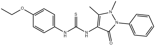 3-Antipyrinyl-1-(4-ethoxyphenyl)thiourea Struktur