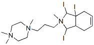 2-methyl-2-[3-(1,4,4-trimethyl-2,3,5,6-tetrahydropyrazin-1-yl)propyl]- 1,3,3a,4,7,7a-hexahydroisoindole triiodide Struktur