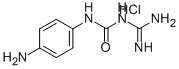 1-Amidino-3-(p-aminophenyl)urea hydrochloride Struktur