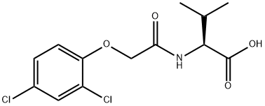 N-[(2,4-Dichlorophenoxy)acetyl]-L-valine Struktur