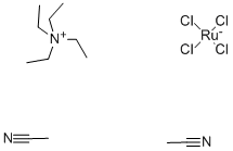 TETRAETHYLAMMONIUM BIS(ACETONITRILE)TETRACHLORORUTHENATE(III) Struktur