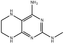 2,4-Pteridinediamine,1,5,6,7-tetrahydro-N2-methyl-(9CI) Struktur