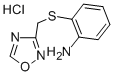 Benzenamine, 2-((1,2,4-oxadiazol-3-ylmethyl)thio)-, monohydrochloride Struktur