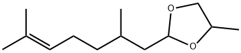 2-(2,6-dimethylhept-5-enyl)-4-methyl-1,3-dioxolane Struktur