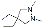 Pyrazolidine,  4,4-diethyl-1,2-dimethyl- Struktur