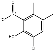 6-CHLORO-3,4-DIMETHYL-2-NITROPHENOL Struktur