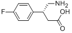 (R)-4-AMINO-3-(4-FLUOROPHENYL)BUTANOIC ACID Struktur