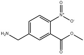 Benzoic acid, 5-(aminomethyl)-2-nitro-, methyl ester (9CI) Struktur