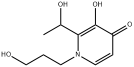 4(1H)-Pyridinone, 3-hydroxy-2-(1-hydroxyethyl)-1-(3-hydroxypropyl)- (9CI) Struktur