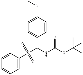 [(4-Methoxyphenyl)(phenylsulfonyl) methyl]carbamic acid tert-butyl ester