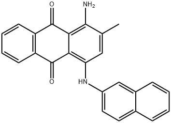 1-amino-2-methyl-4-(naphthalen-2-ylamino)anthracene-9,10-dione Struktur