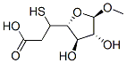 alpha-L-Arabinofuranoside,methyl5-thio-,5-acetate(9CI) Struktur