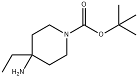 4-AMINO-1-N-BUTOXYCARBONYL-4-ETHYL-PIPERIDINE Struktur