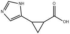 Cyclopropanecarboxylic acid, 2-(1H-imidazol-4-yl)- (9CI) Struktur