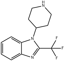 1-(4-PIPERIDINYL)-2-(TRIFLUOROMETHYL)-1H-BENZIMIDAZOLE Struktur