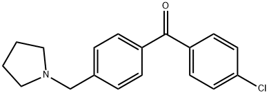 4-CHLORO-4'-PYRROLIDINOMETHYL BENZOPHENONE Struktur