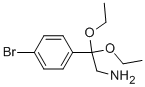 2-(4-Bromo-phenyl)-2,2-diethoxy-ethylamine Struktur