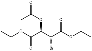 (2R,3R)-diethyl 2-acetoxy-3-broMosuccinate Struktur