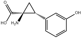 Cyclopropanecarboxylic acid, 1-amino-2-(3-hydroxyphenyl)-, cis- (9CI) Struktur