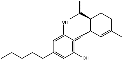 (+)-Cannabidiol Struktur