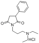 2,5-Pyrrolidinedione, 1-(3-(diethylamino)propyl)-3-phenyl-, monohydroc hloride (9CI) Struktur