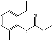 Carbamimidothioic acid, (2-ethyl-6-methylphenyl)-, methyl ester (9CI) Struktur