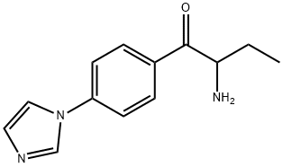 1-Butanone,  2-amino-1-[4-(1H-imidazol-1-yl)phenyl]- Struktur