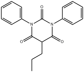 1,3-Diphenyl-5-propyl-2,4,6(1H,3H,5H)-pyrimidinetrione Struktur