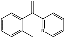 2-[1-(2-methylphenyl)]ethenylpyridine Struktur