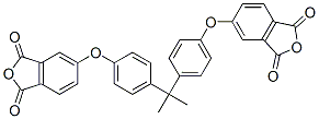 5-[4-[2-[4-(1,3-dioxoisobenzofuran-5-yl)oxyphenyl]propan-2-yl]phenoxy] isobenzofuran-1,3-dione Struktur