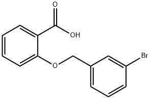 Benzoic acid, 2-[(3-bromophenyl)methoxy]- Struktur