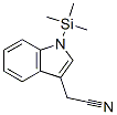 1H-Indole-3-acetonitrile, 1-(trimethylsilyl)- Struktur