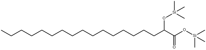 2-Trimethylsilyloxyoctadecanoic acid trimethylsilyl ester Struktur