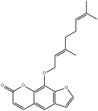 XANTHOTOXOL GERANYL ETHER Struktur