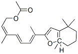 5,8-Epoxy-5,8-dihydroretinol acetate Struktur