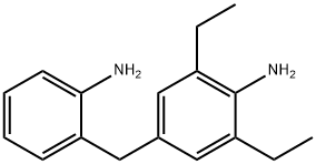 4-[(2-aminophenyl)methyl]-2,6-diethylaniline Struktur