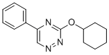 1,2,4-Triazine, 3-(cyclohexyloxy)-5-phenyl- Struktur