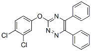 3-(3,4-Dichlorophenoxy)-5,6-diphenyl-1,2,4-triazine Struktur