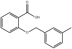 Benzoic acid, 2-[(3-methylphenyl)methoxy] Struktur