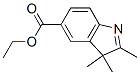 2,3,3-Trimethyl-3H-indole-5-carboxylic acid ethyl ester Struktur