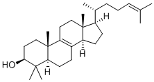 4,4-dimethyl-5-alpha-cholesta-(8,24)-dien-3-beta-ol Struktur