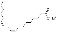 lithium (9Z,12Z)-octadeca-9,12-dienoate  Struktur