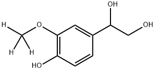 RAC 4-HYDROXY-3-METHOXYPHENYLETHYLENE GLYCOL-D3 Struktur