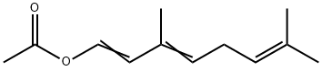 3,7-dimethylocta-1,3,6-trien-1-yl acetate Struktur