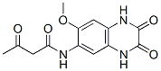 Butanamid, 3-oxo-N-(1,2,3,4-tetrahydro-7-methoxy-2,3-dioxo-6-quinoxalinyl)- Struktur