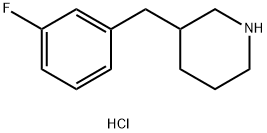 3-(3-FLUORO-BENZYL)-PIPERIDINE HYDROCHLORIDE Struktur