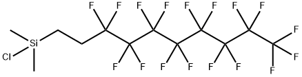 1H,1H,2H,2H-PERFLUORODECYLDIMETHYLCHLOROSILANE Struktur