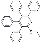 2-(Ethylthio)-3,4,5,6-tetraphenylpyridine Struktur