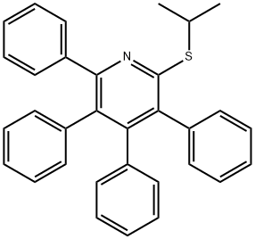 2-[(1-Methylethyl)thio]-3,4,5,6-tetraphenylpyridine Struktur